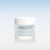 Instytutum HydraFusion Hydrating Gel Cream jar with white lid against a pale blue gradient background.